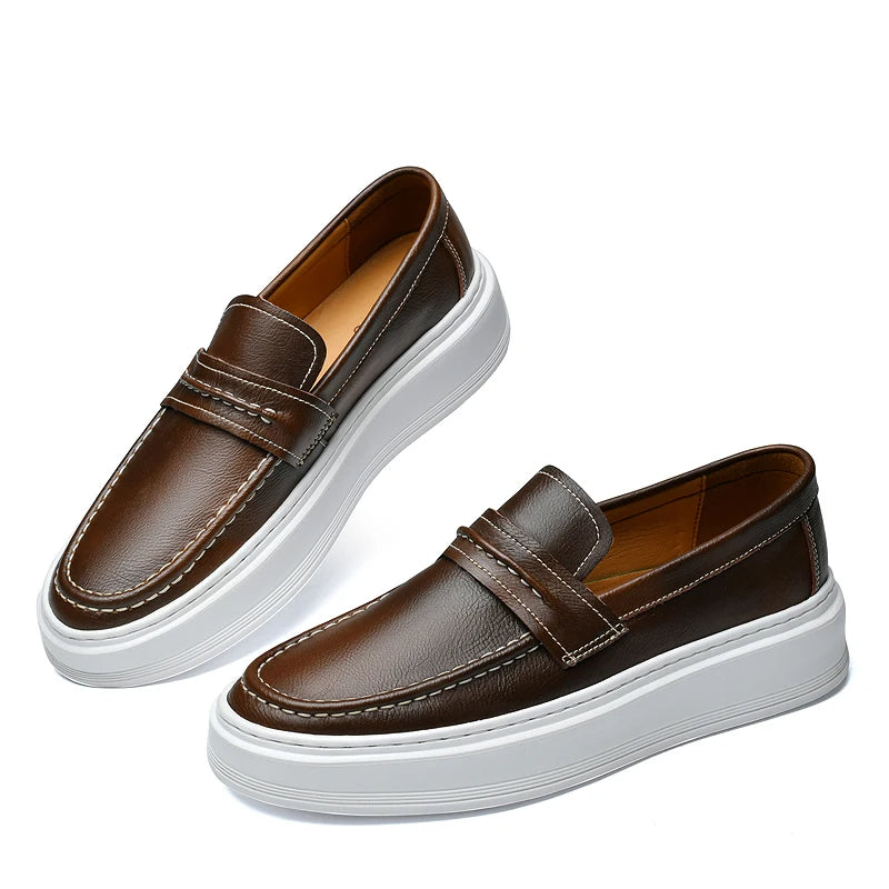 Jasper | Slip-On Leather Boat Shoes