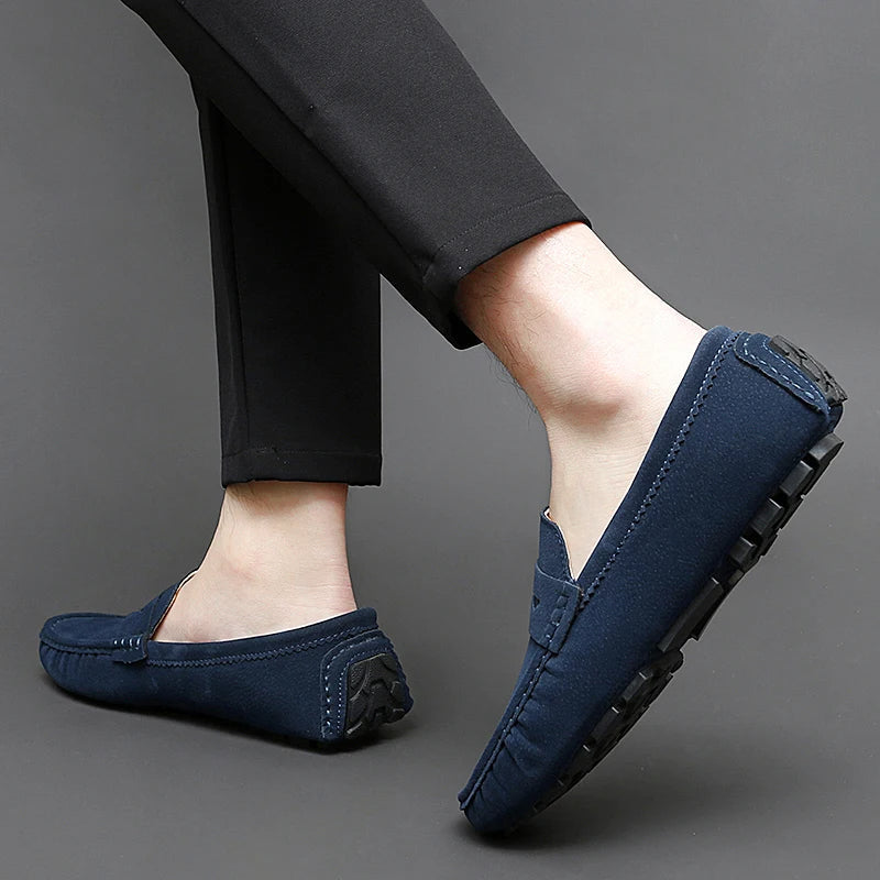 Jett | Suede Boat Loafers
