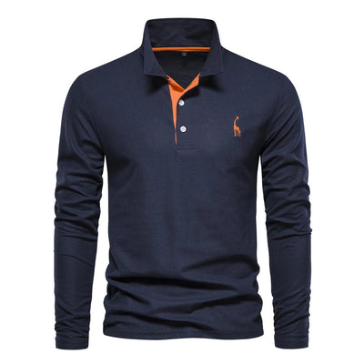 Xavier | Casual Long Sleeved Polo Shirt