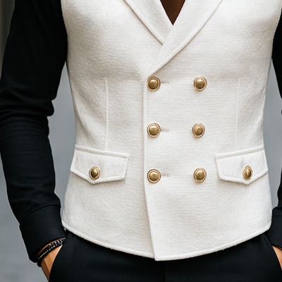 Vernon | Men'S Vintage Casual Double Breasted Vest