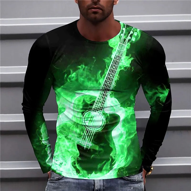 Teófilo® | Blue Guitar Sweatshirts For Men