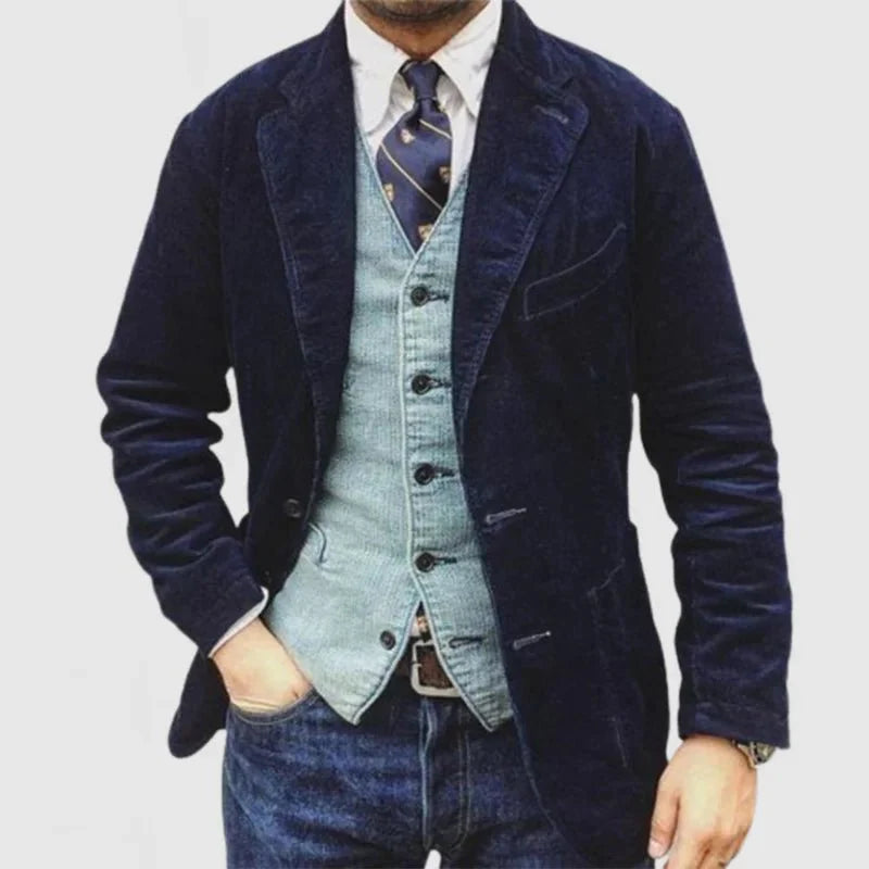 Eros | Modern corduroy jacket and vest in a set