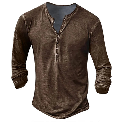 Ildefonso® | Collarless Long-Sleeved Shirt For Men