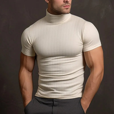Bernard® | Men'S T-Shirt In Plain Color With Turtleneck