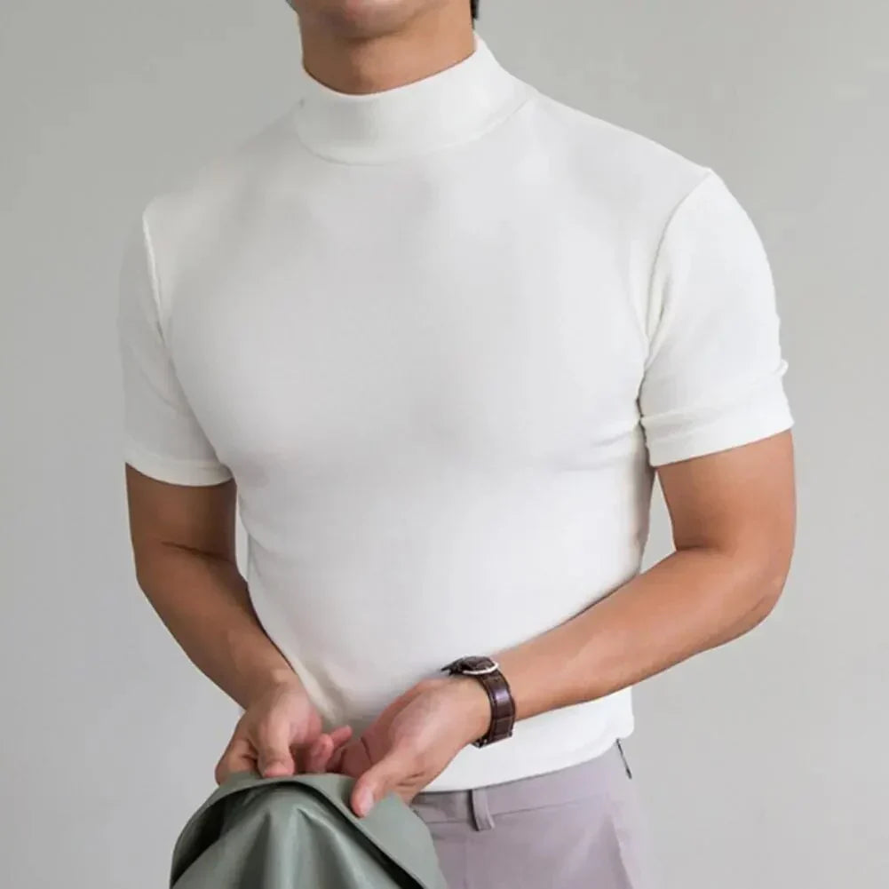 Samuel® | Basic T-Shirt With A High Collar