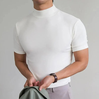 Samuel® | Basic T-Shirt With A High Collar