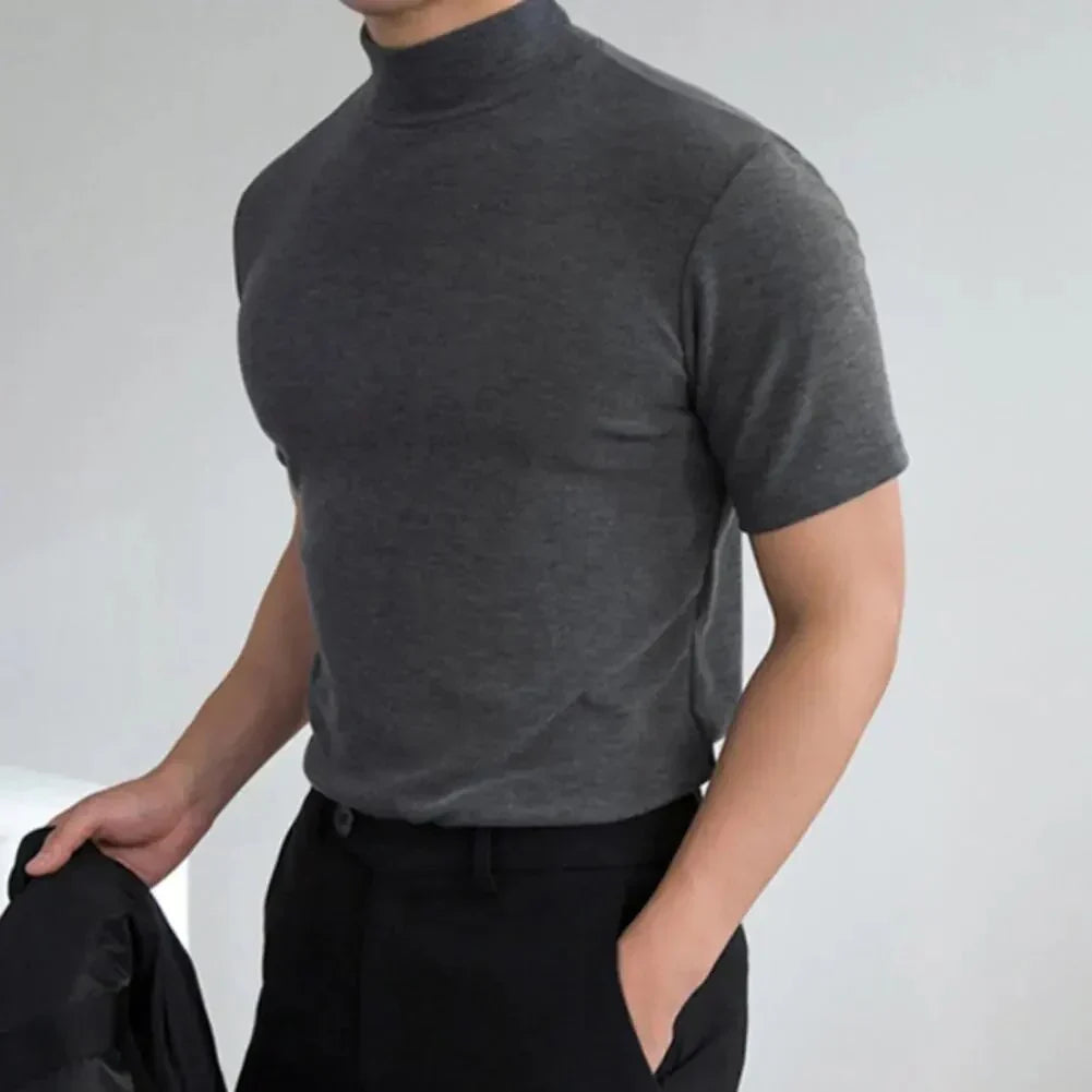 Samuel® | Basic T-Shirt With A High Collar
