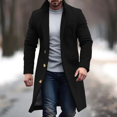 Pablo® | Warm long, single-breasted coat