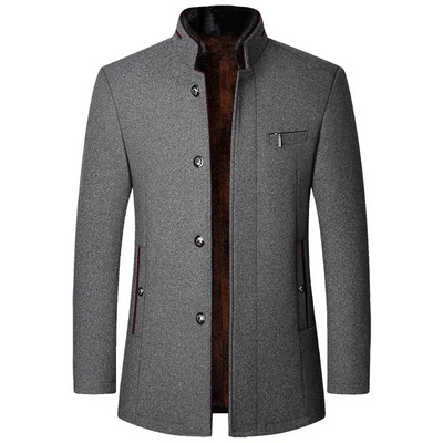 Eros | Classic high collar wool coat for men