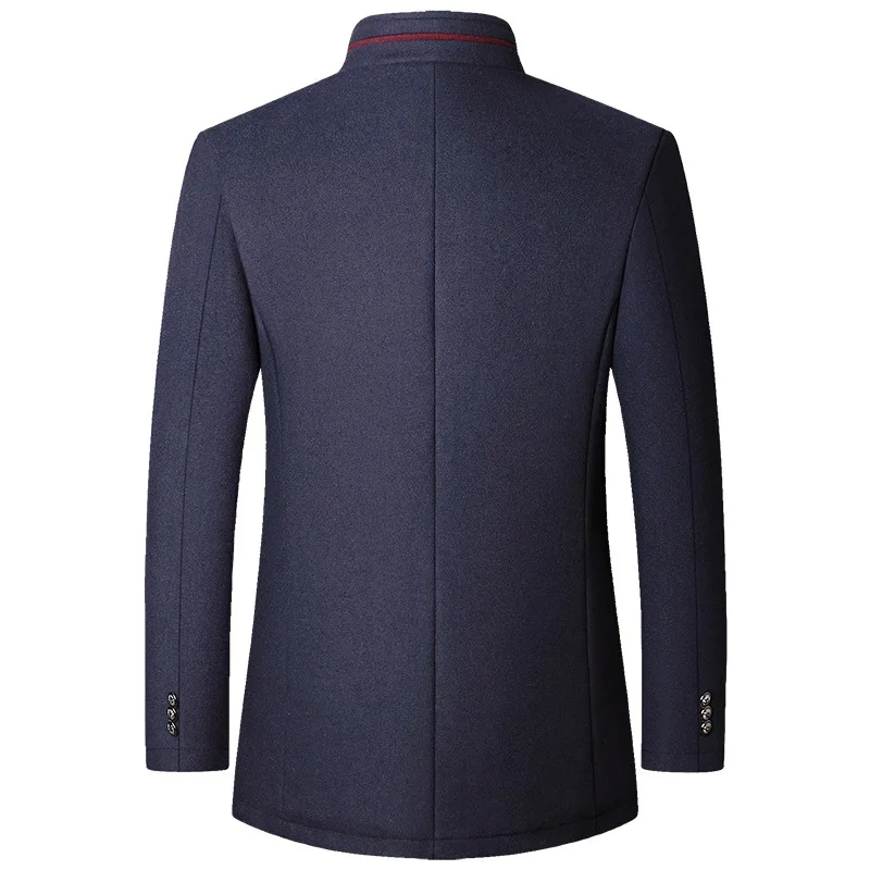 Eros | Classic high collar wool coat for men