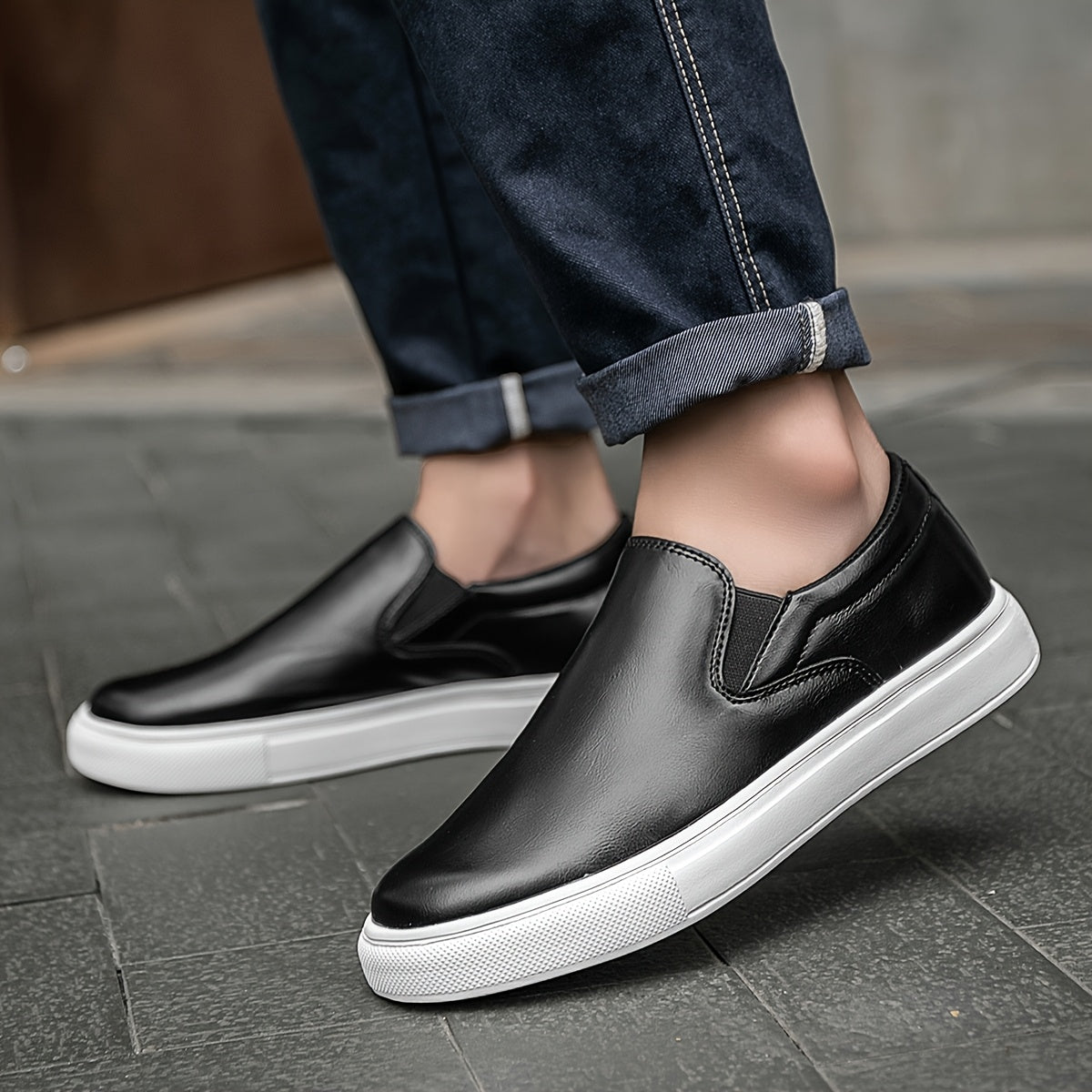 River | Casual Leather Slip-On Shoes