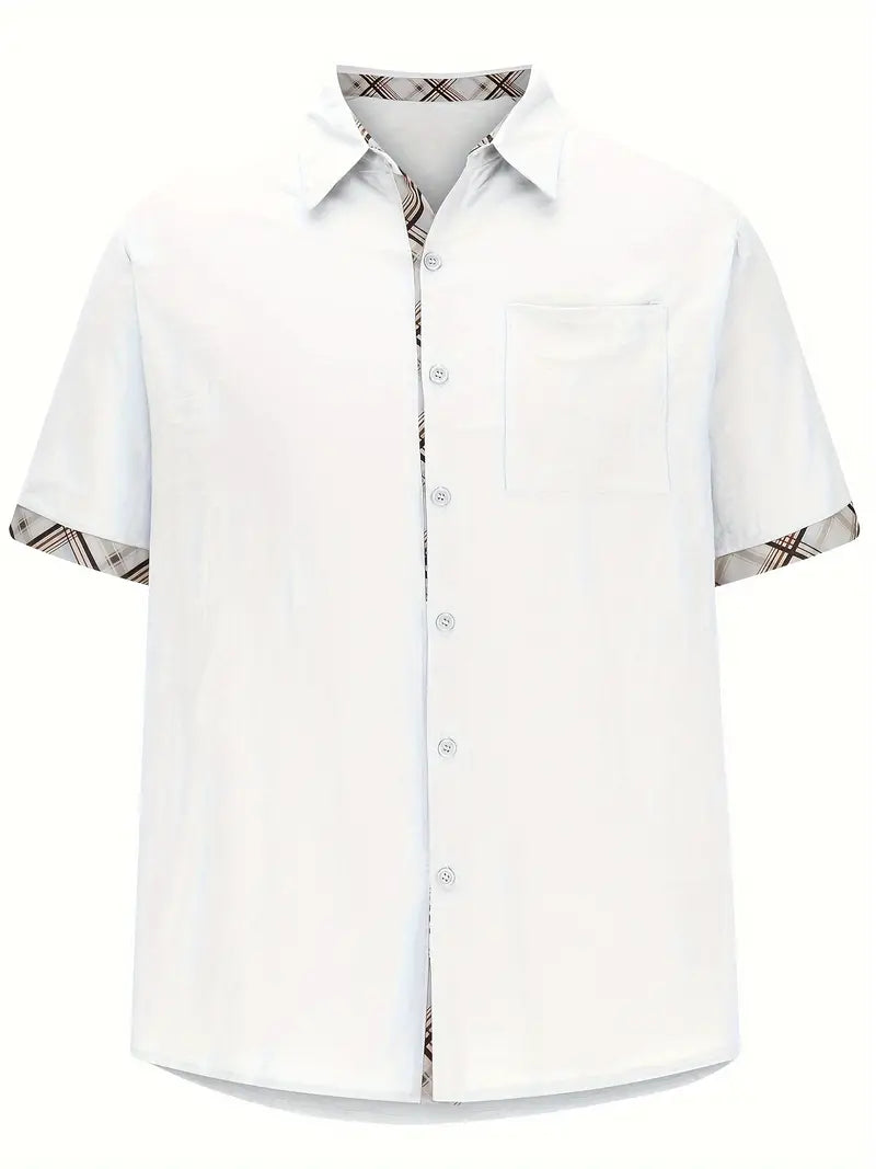 Lyra® | Stylish Shirt With Checkered Graphic Print For Men