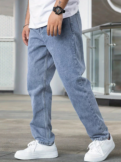 Jeremiah® | Men Cotton Slanted Pocket Straight Leg Jeans