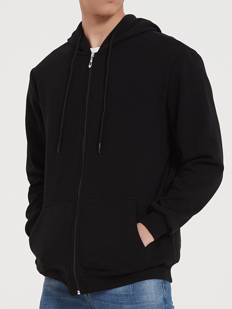 Tanner | Basic Zip Through Hoodie