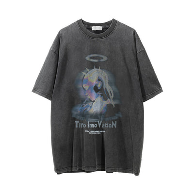 Kemp® | Oversize T-Shirt Mit Print