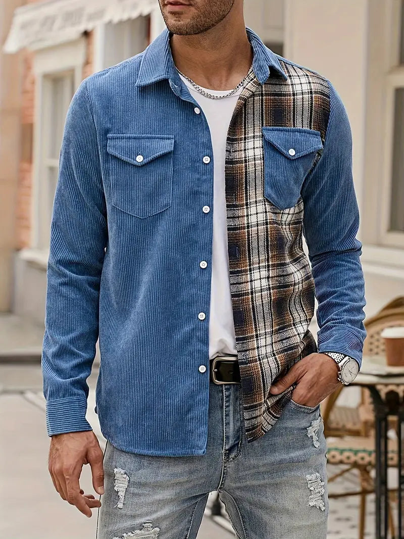 Lorne® | Patchwork Shirt With Buttons For Spring