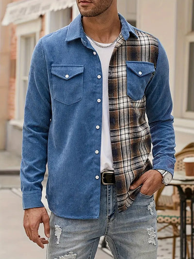 Lorne® | Patchwork Shirt With Buttons For Spring