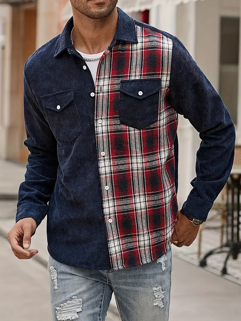 Lorne® | Patchwork Shirt With Buttons For Spring