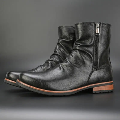 Marcos® | Leather Side-Zip Boots
