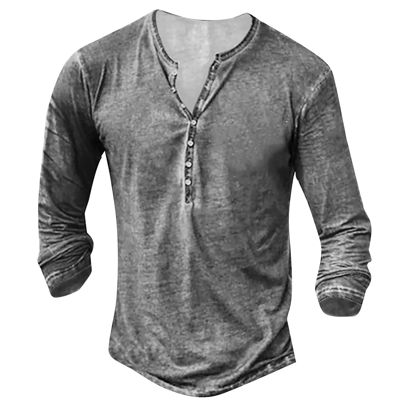 Ildefonso® | Collarless Long-Sleeved Shirt For Men