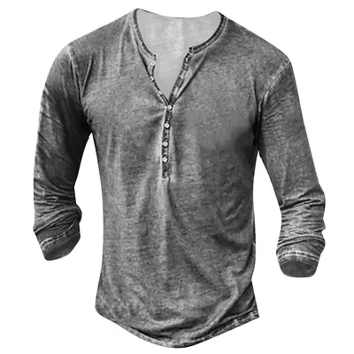 Ildefonso® | Collarless Long-Sleeved Shirt For Men
