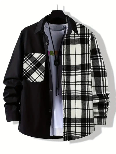 Gabriel® | Checked Button-Down Shirt For Men