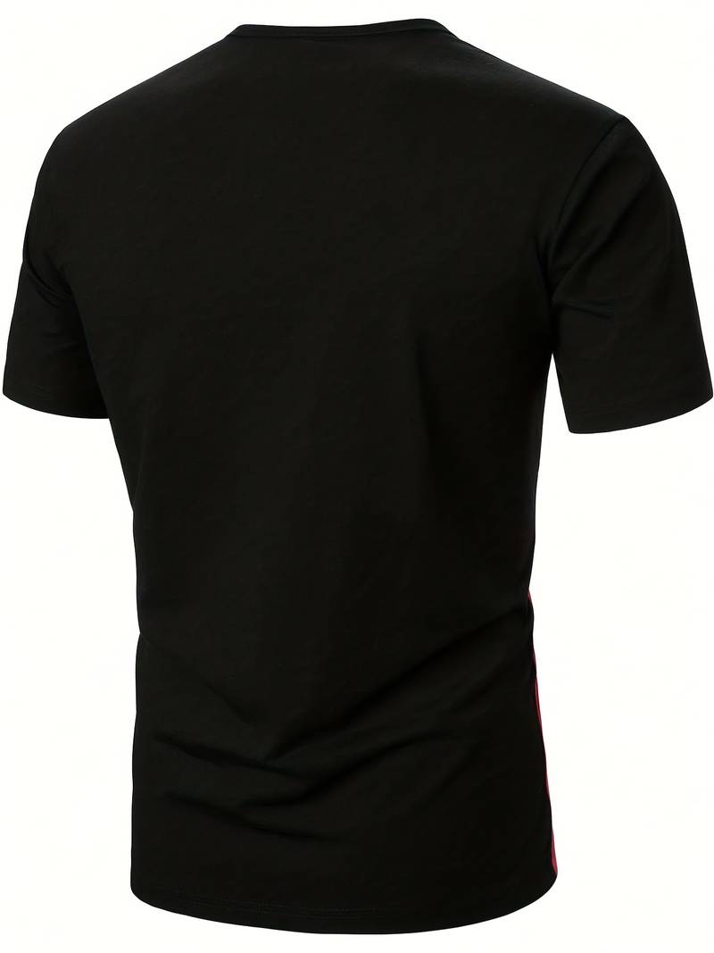 Lucia® | T-Shirt With Different Color Blocks For Men
