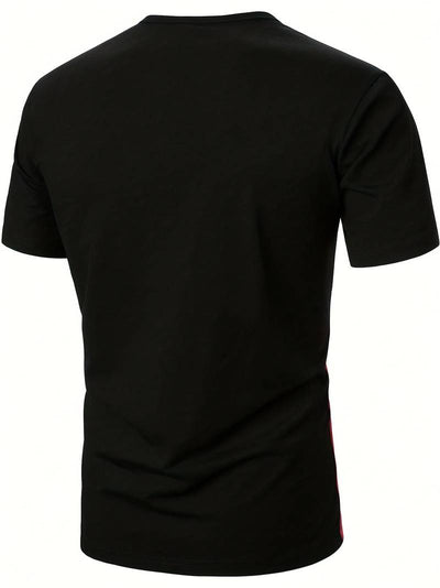Lucia® | T-Shirt With Different Color Blocks For Men