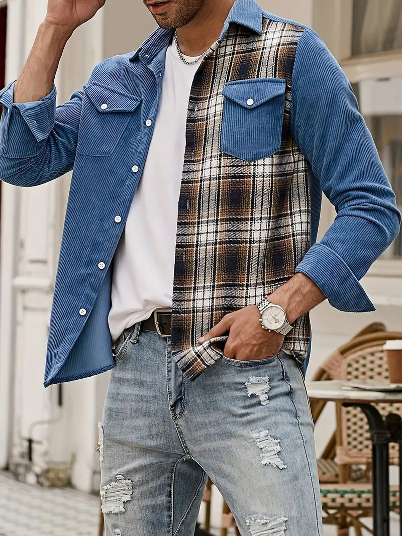 Lorne® | Patchwork Shirt With Buttons For Spring