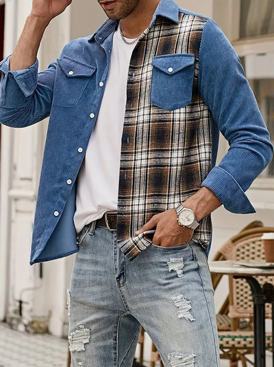 Lorne® | Patchwork Shirt With Buttons For Spring