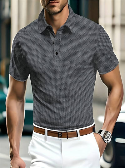Macaria® | Solid Leisure Golf Shirt For Men
