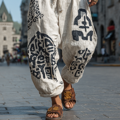 Bradley | Men'S Bohemian Print Loose Pants