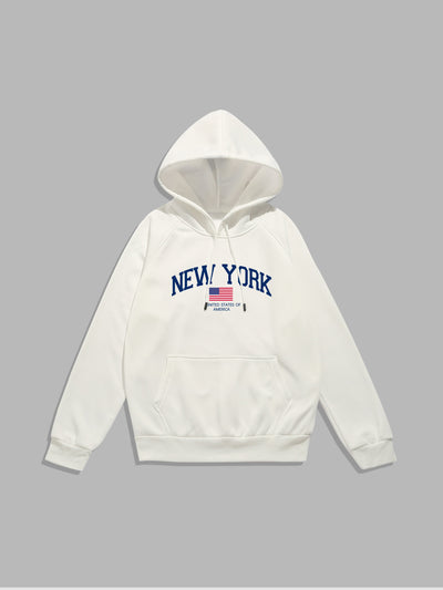 Spencer | New York Flag Print Hoodie