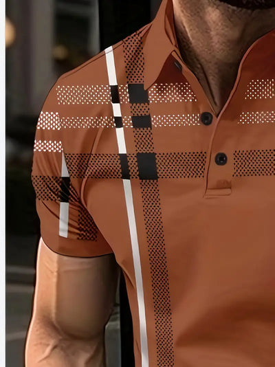 Lurdes® | Stylish Striped Short-Sleeved T-Shirt For Men