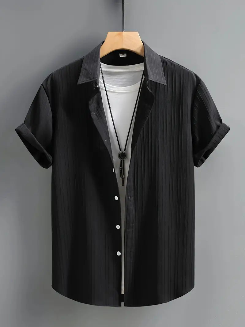 Mateo® | Classic Short Sleeve Button Down Shirt For Men