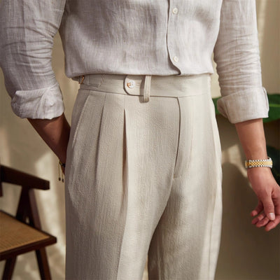 Bharata® | MV Old Money Naples Mid-Waist Trousers