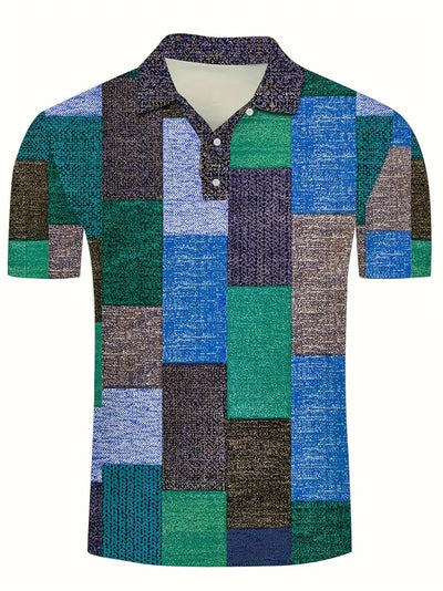 Claudian® | Casual Button Closure With Checked Pattern