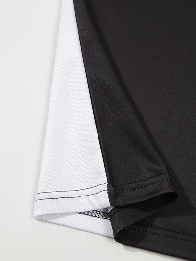 Dale® | Striped Casual Color Block Short Sleeve Shirt