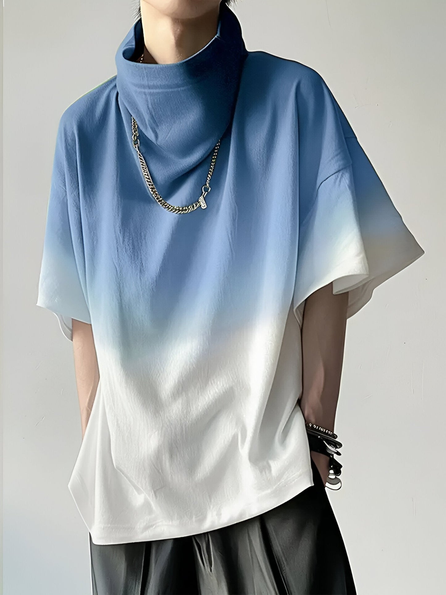 Zacchaeus® | Stylish T-Shirt With Color Gradient And Round Neck