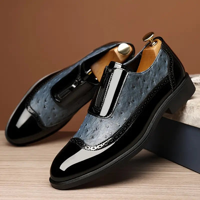Gregory | Lusso Ostrich Leather Loafers