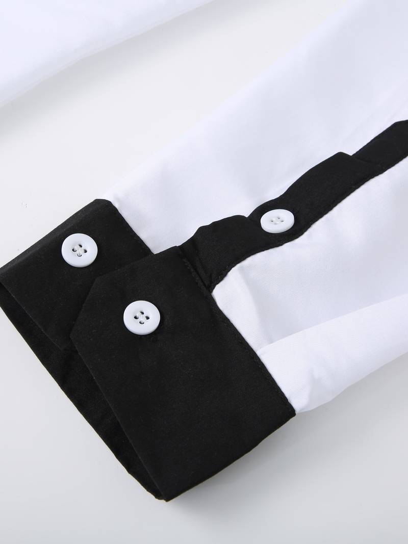 Lolita® | Casual Button-Up Contrast Shirt For Men