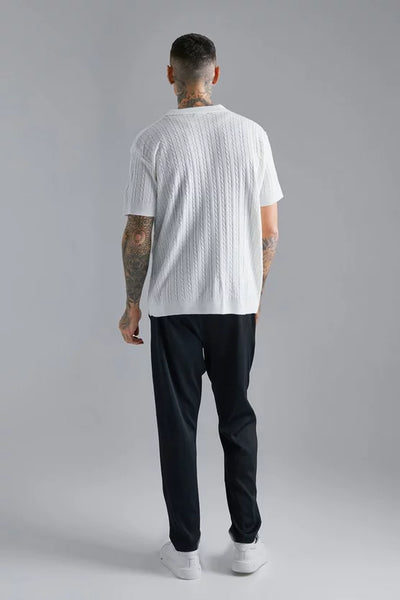 Yago® | Oversized Cable Knit Shirt