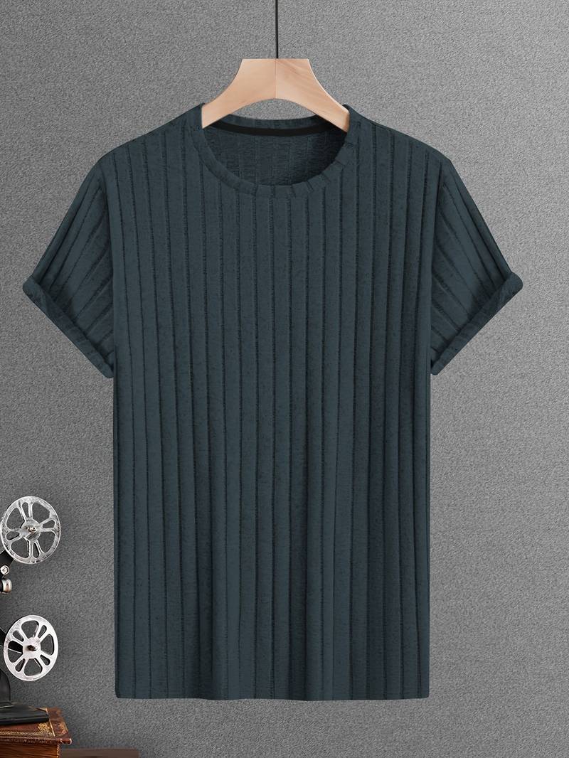 Lucero® | Ribbed Casual Short Sleeve T-Shirt
