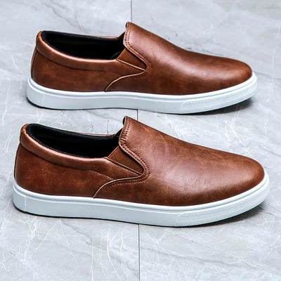 Ceferino® | Leather Slip On Shoes