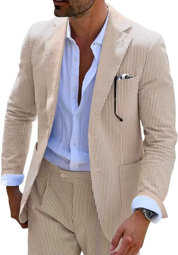 Hola Striped Summer Suit (Pants + Jacket)