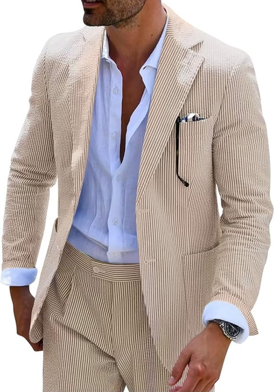 Hola Striped Summer Suit (Pants + Jacket)