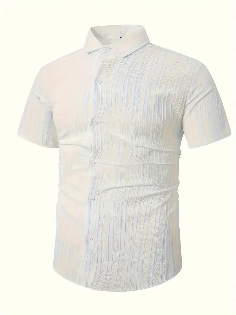 Lura® | Casually Chic Striped Short-Sleeved Shirt For Men