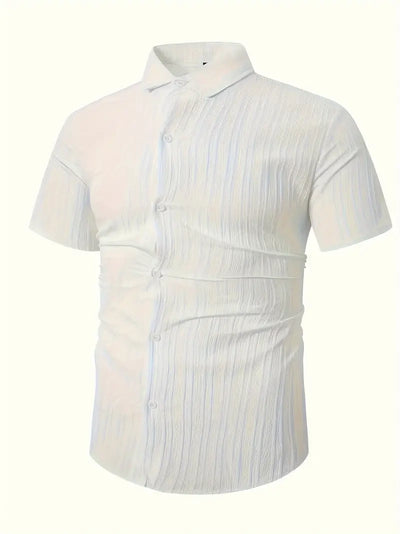 Lura® | Casually Chic Striped Short-Sleeved Shirt For Men