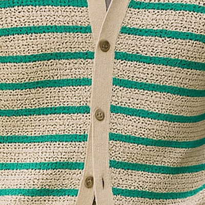 Scott | Men'S Summer Fashion Cool Silk Knitted Hollow Short Sleeve Shirt