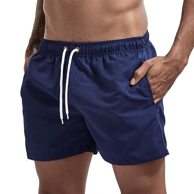 Cygnus® | Solid Color Drawstring Beach Shorts